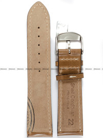 Pasek skórzany do zegarka - Fluco Cordovan 195M-05-22 - 22 mm