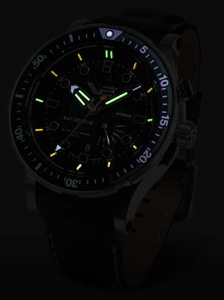 Vostok Europe Batiscafos Hybrid PX84-511A770S Zegarek Męski  - Zestaw