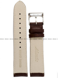 Pasek do zegarka skórzany Atlantic - PA ATL SKORA BRAZ GLADKI-M 22S - 22 mm