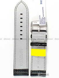 Skórzany pasek do zegarka Morellato A01U3586977891CR24, 24 mm, Czarny
