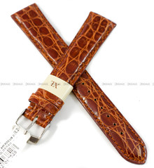 Pasek skórzany z krokodyla do zegarka - Morellato Amadeus A01K0518052041CR20 - 20 mm - XL