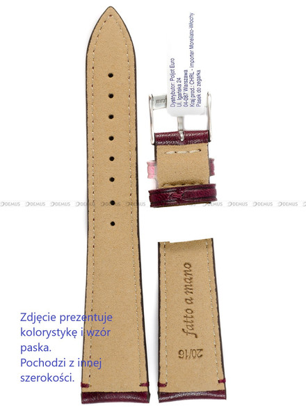 Pasek skórzany do zegarka - Morellato A01X6122E40081CR18 - 18 mm