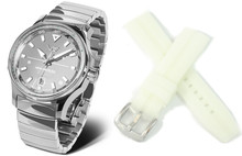 Vostok Europe Expedition Glacier 592A784BS2 Zegarek Męski - Limitowana Edycja - w zestawie silikonowy pasek luminescencyjny, świecący w nocy