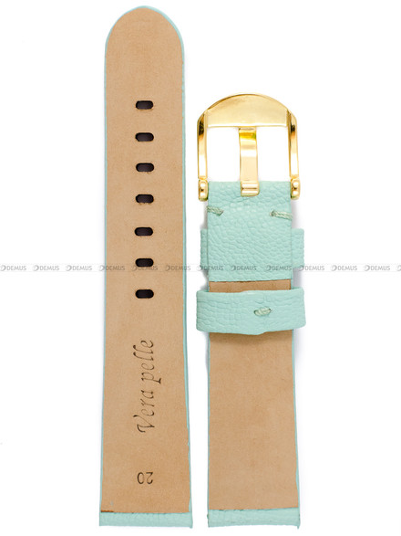 Pasek skórzany do zegarka - Demus PSD6.20.11-G - 20 mm