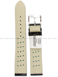 Pasek skórzany do zegarka - Rochet Yaounde 5190601 - 18 mm - Czarny