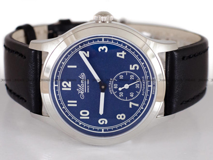 Zegarek Męski Atlantic Worldmaster Heritage Military 1951 53760.41.53 - Dodatkowy pasek w zestawie