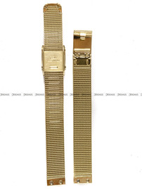 Pozłacana, siateczkowa (mesh) bransoleta do zegarka Obaku V149LGGMG, 10 mm, Złota