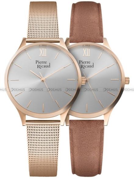Zegarek Damski Pierre Ricaud P22033.9BR7Q-SET - Dodatkowy pasek w zestawie