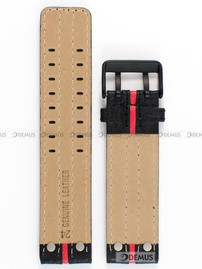 Pasek skórzany do zegarka Vostok Europe Expedition North Pole Red - 24 mm