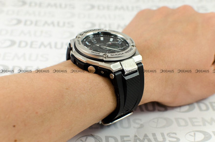 Zegarek Casio G-Shock Radio Controlled GST-W110-1AER Męski, Kwarcowy Radio Controlled, Wskazówkowo-Elektroniczny
