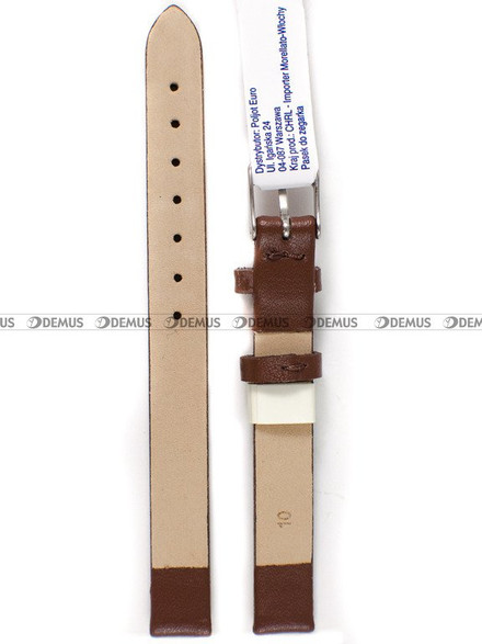 Skórzany pasek do zegarka Morellato A01X5126875134CR10, 10 mm, Brązowy