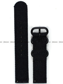 Nylonowy pasek do zegarka Nato PND2.20.1, 20 mm, Czarny