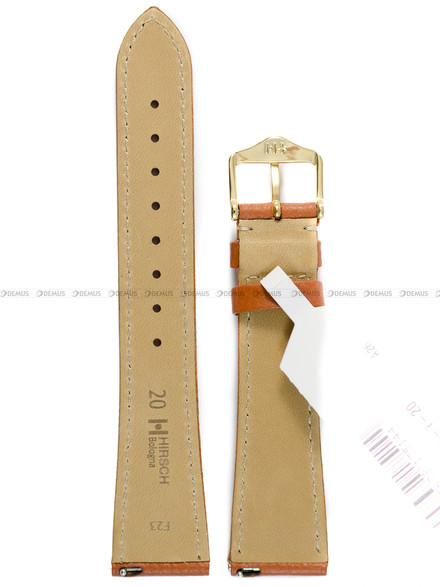 Pasek skórzany z do zegarka - Hirsch Bologna 01802070-1-19 - 19 mm