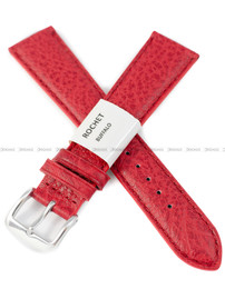 Pasek skórzany do zegarka - Rochet Buffalo 5020705 - 20 mm - Czerwony