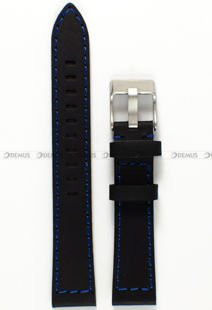 Skórzany pasek do zegarka Pacific W25.18.1.5, 18 mm, Czarny