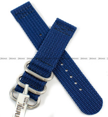 Pasek Bawełniany do zegarka - Fluco Cotton 760M-06-22 - 22 mm