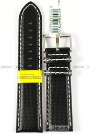 Skórzany pasek do zegarka Morellato A01U3586977817CR24, 24 mm, Czarny