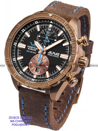 Pasek skórzany do zegarka Vostok Europe Almaz 6S11-320O266 - 22 mm