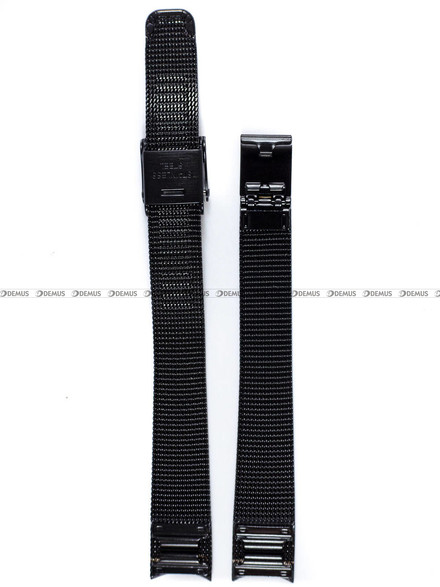 Siateczkowa (mesh) bransoleta do zegarka Obaku V130LBBMB, 12 mm, Czarna