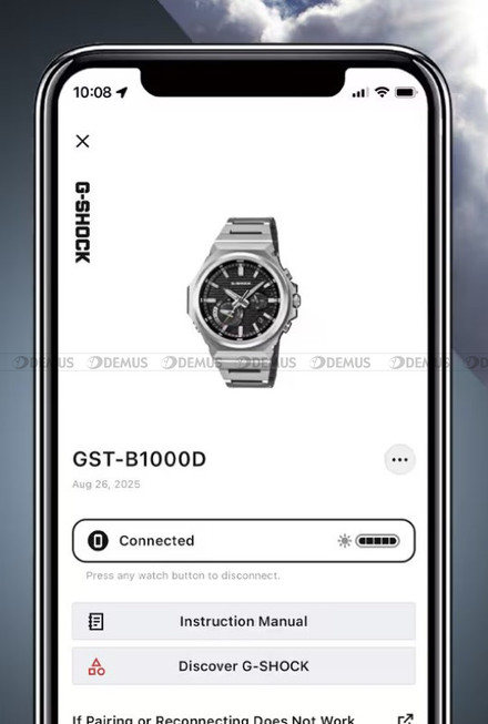 Zegarek Męski G-SHOCK G-STEEL Bluetooth Solar GST B1000D 1AER