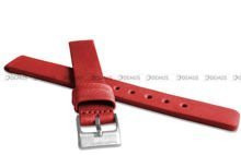 Skórzany pasek do zegarka LAVVU LSCUR14, 14 mm, Czerwony