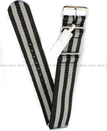 Pasek NATO nylonowy do zegarka - Fluco Field 919M-01/08-20 - 20 mm