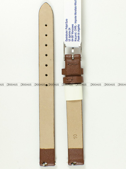 Skórzany pasek do zegarka Morellato A01X5200875134CR10, 10 mm, Brązowy