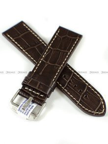 Skórzany pasek do zegarka Morellato A01X4733480032CR24, 24 mm, Brązowy