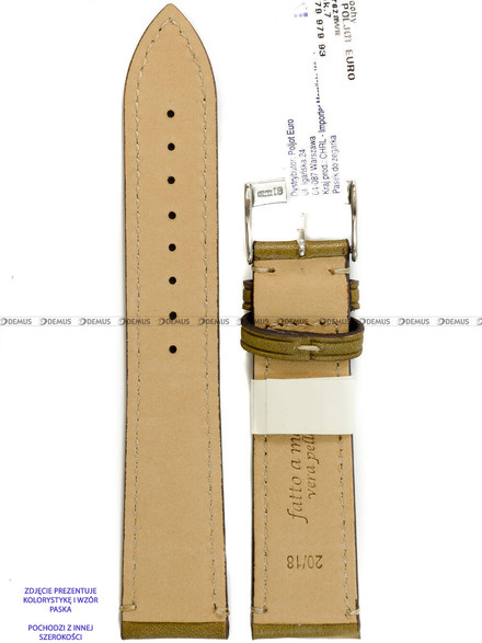 Pasek skórzany do zegarka - Morellato Manufatti A01X5439B71073CR22 - 22 mm