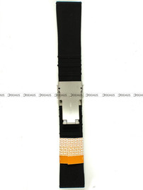 Poliuretanowy pasek do zegarka Diloy SBR36.24.1, 24 mm, Czarny