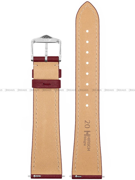 Pasek skórzany z do zegarka - Hirsch Bologna 01802060-2-20 L - 20 mm