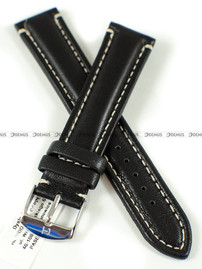Skórzany pasek do zegarka Horido 0079.01.20S, 20 mm, Czarny