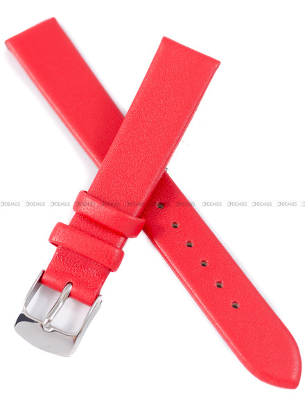 Skórzany pasek do zegarka Horido 4504.06.12S, 12 mm, Czerwony