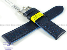 Skórzany pasek do zegarka Morellato A01X5272C91162CR18, 18 mm, Niebieski