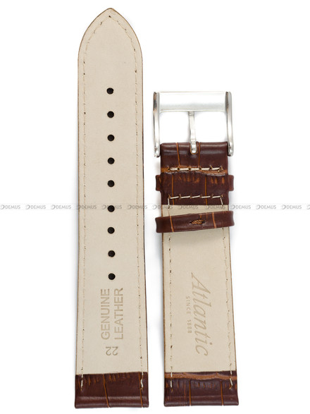 Pasek do zegarka skórzany Atlantic - PA ATL SKORA BRAZ KROK-M 22S - 22 mm