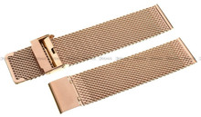 Bransoleta mesh do zegarka - Pacific MS-08-33-18MM - 18 mm - Różowe złoto