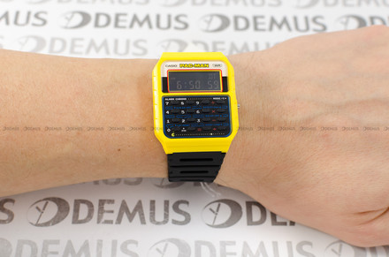 Zegarek Casio Vintage z kalkulatorem 45th PAC-MAN anniversary CA 53WPC 1BER - Edycja specjalna
