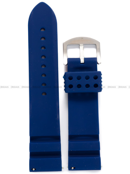 Niebieski pasek silikonowy do zegarka Vostok Europe EXPEDITION NORTH POLE - Polar Spruce VR42-595A733 - 24 mm
