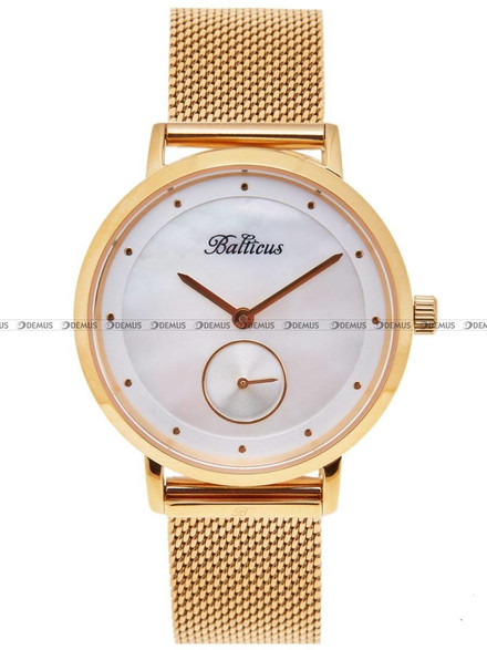 Zegarek Damski Balticus New Sky, gold, white pearl - W zestawie dodatkowy pasek