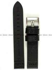 Skórzany pasek do zegarka Pacific W23.20.1.1, 20 mm, Czarny