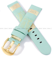 Pasek skórzany do zegarka - Demus PSD6.20.11-G - 20 mm