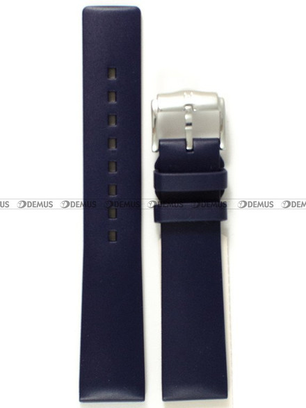 Kauczukowy pasek do zegarka Hirsch 40538880-2-20, 20 mm, Niebieski