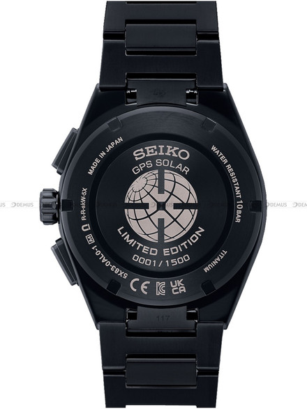 Zegarek Męski Astron "Yozakura" GPS Solar Dual-Time Chronograph SSH171J1 - Limitowana Edycja