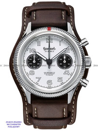 Pasek skórzany z podkładką do zegarka Hanhart 417 ES oraz PIONEER Preventor HD12 39 mm - 20 mm