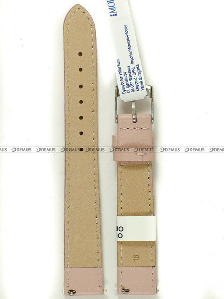 Skórzany pasek do zegarka Morellato A01X5202875128CR16, 16 mm, Różowy