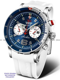 Pasek silikonowy do zegarka Vostok Europe Anchar 6S21-510A583 - 24 mm