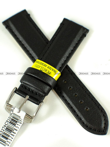 Skórzany pasek do zegarka Morellato A01X5274C91019CR22, 22 mm, Czarny