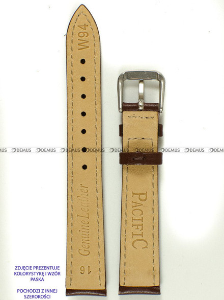 Skórzany pasek do zegarka Pacific W94.12.2.2, 12 mm, Brązowy