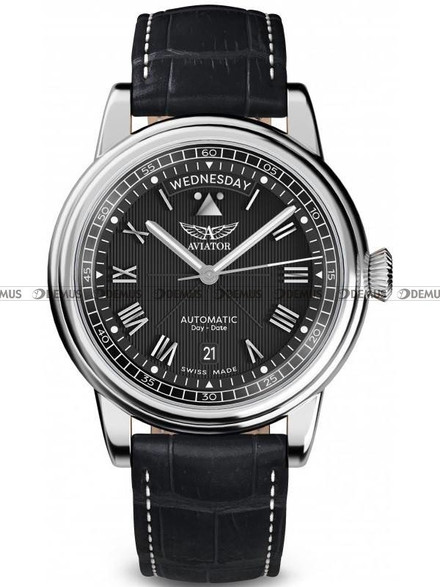 Zegarek Męski Aviator Douglas Day Date 41 V.3.35.0.274.4