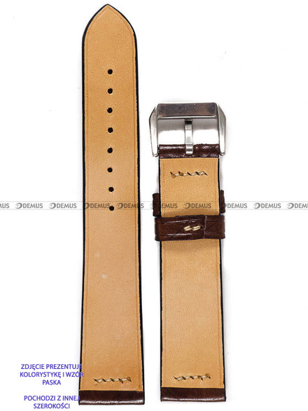 Pasek skórzany ręcznie robiony A. Kucharski Leather - Ecbatana - Tobacco/Camel - 18 mm